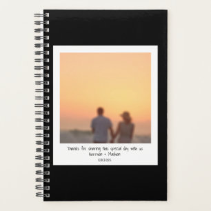 Agenda Personalizado fotográfico instantáneo retro texto