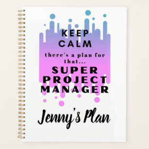 Agenda Personalizado Funny Project Manager mantener el pl