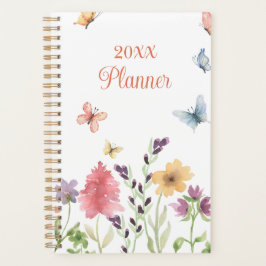 Agenda Personalizado Girly Cute Flores y Mariposas