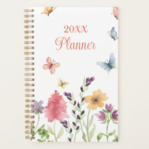 Agenda Personalizado Girly Cute Flores y Mariposas
