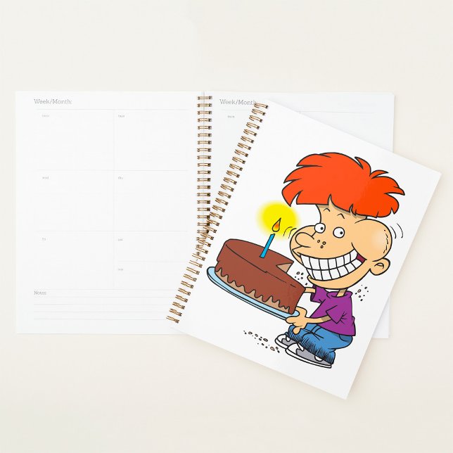 Agenda Personalizado gracioso con pastel de cumpleaños de (Subido por el creador)