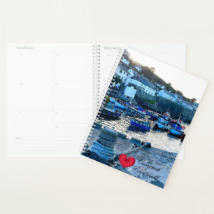 Agenda Personalizado Heart Coverack Harbour Dusk Cornwall