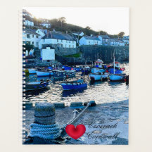 Personalizado Heart Coverack Harbour Dusk Cornwall