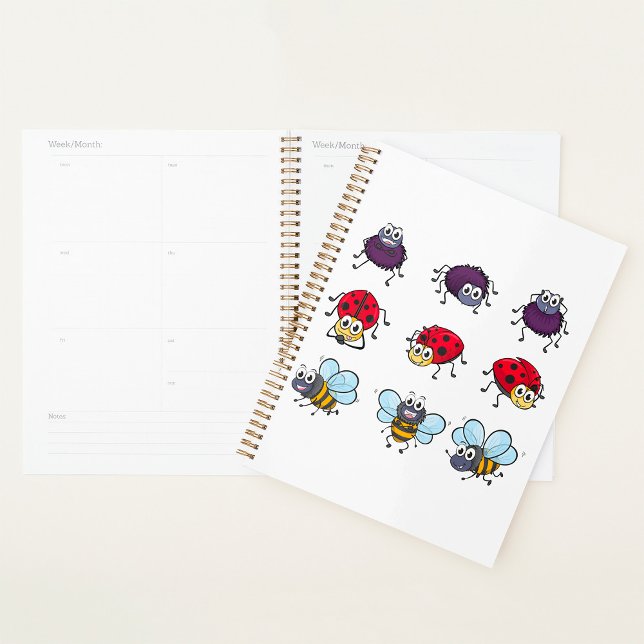 Agenda Personalizado Insects Funny Bees Ladybugs Spiders (Subido por el creador)