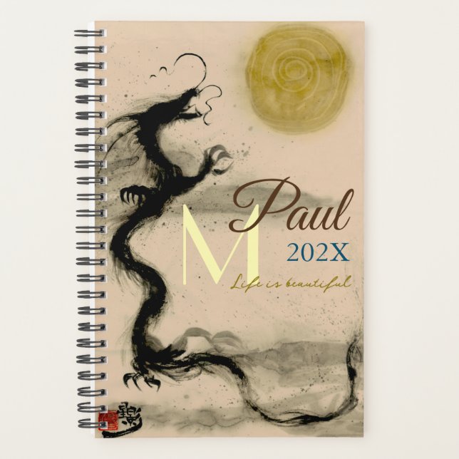 Agenda Personalizado Kamiyomoji Dragon Planner Personal (Anverso)