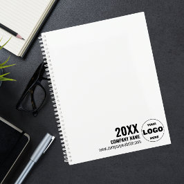Agenda Personalizado Logo Business Planner 2026 - Blanco