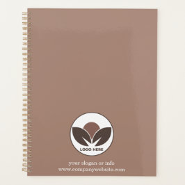Agenda Personalizado Logo Business Planner | Mocha Mousse