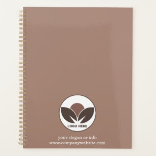 Agenda Personalizado Logo Business Planner Mocha Mousse