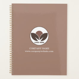 Agenda Personalizado Logo Business Planner | Mocha Mousse