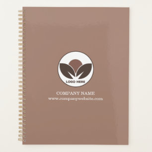 Agenda Personalizado Logo Business Planner Mocha Mousse