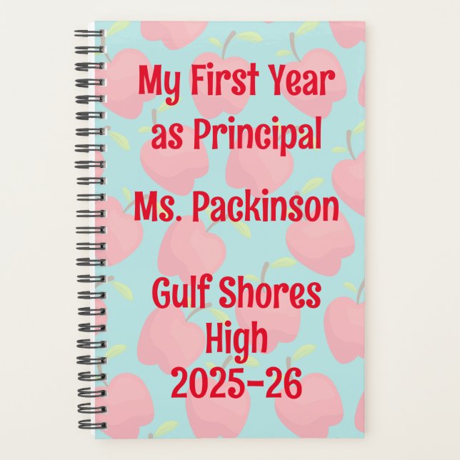 Agenda Personalizado Mi primer año como principal (Anverso)
