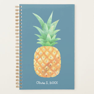 Agenda Personalizado minimalista de la piña dorada