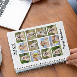 Agenda Personalizado moderno Mascota de familia perro 12<br><div class="desc">planificador de calendario de collage de fotos de mascotas personalizados para su mejor amigo. ¡Mantenga todas sus citas con perros, ya sean sus visitas veterinarias, citas para jugar al cachorro, preparación de perros o entrenamiento todos organizados, cada mascota merece un planificador fotográfico mascota personalizado! Nuestro planificador de fotos para perros...</div>