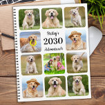 Agenda Personalizado moderno Mascota Perro 11 Collage de<br><div class="desc">planificador de calendario de collage de fotos de mascotas personalizados para su mejor amigo. ¡Mantenga todas sus citas con perros, ya sean sus visitas veterinarias, citas para jugar al cachorro, preparación de perros o entrenamiento todos organizados, cada mascota merece un planificador fotográfico mascota personalizado! Nuestro planificador de fotos para perros...</div>
