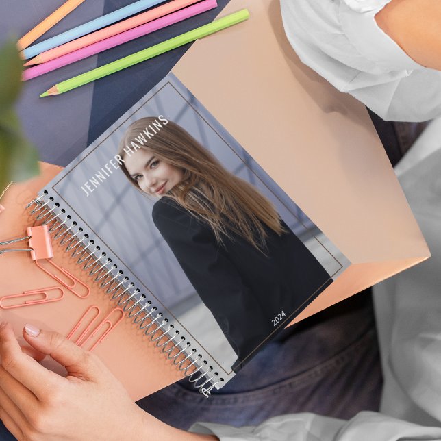 Agenda Personalizado Mujeres Foto l Elegant Clean Weekly  (Subido por el creador)