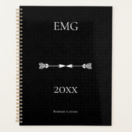 Agenda Personalizado Negocio profesional blanco negro