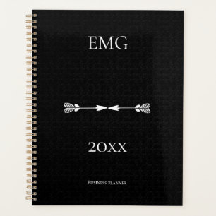 Agenda Personalizado Negocio profesional blanco negro