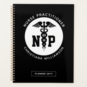 Agenda Personalizado Nurse Practicante Graduación Caduceu