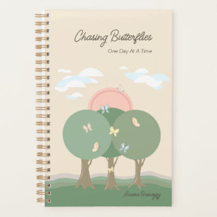 Agenda Personalizado Pastel Moderno Boho Butterfly Planne