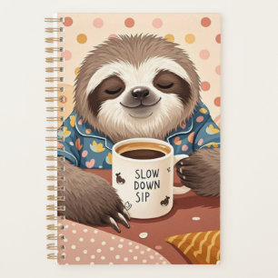 Agenda Personalizado perezoso con ojos somnolientos exage