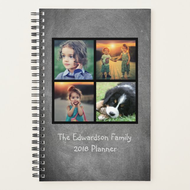 Agenda Personalizado personal de pizarra de fotos de la f (Anverso)