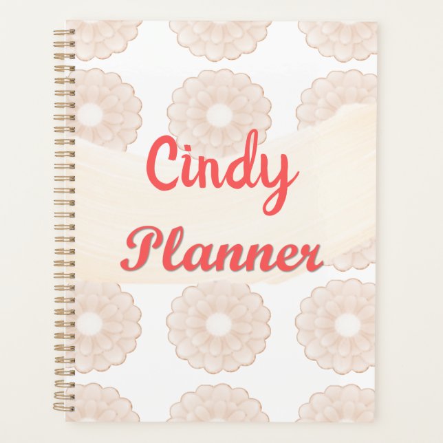 Agenda Personalizado Pink Anemone Planner (Anverso)