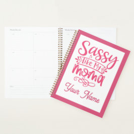Agenda Personalizado Rosa "Mamá Sassy"