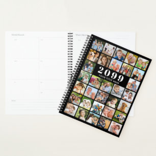 Agenda Personalizado simple de 32 Collages de fotos