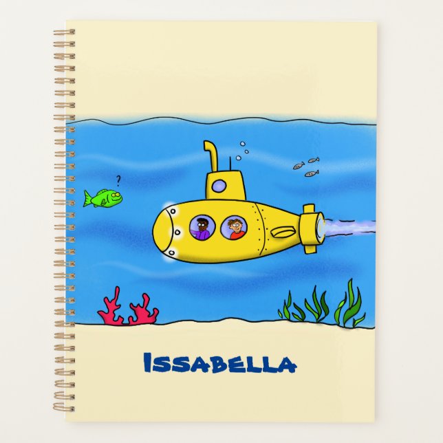 Agenda Personalizado submarino feliz (Anverso)