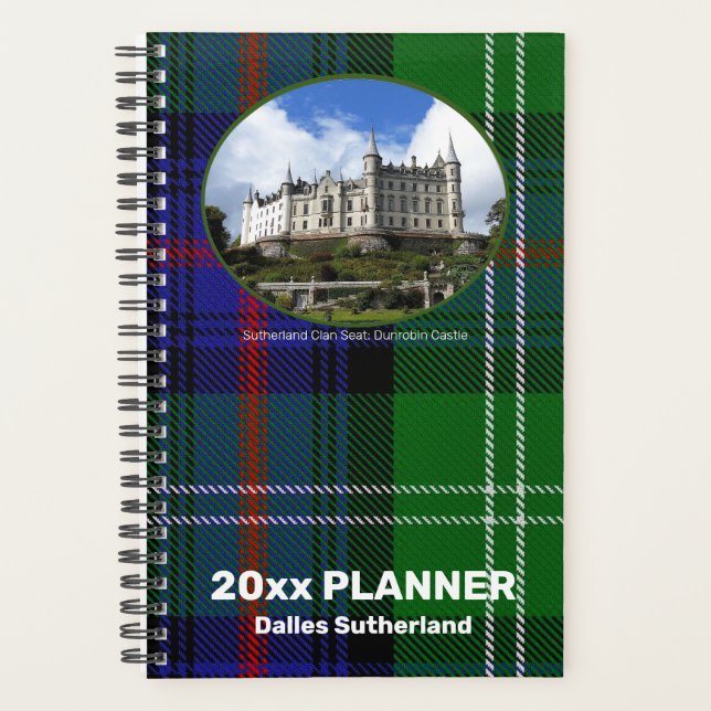 Agenda Personalizado Sutherland Scottish Clan Photo Weekl (Anverso)