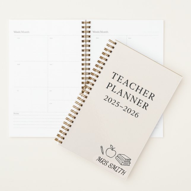 Agenda Personalizado Teacher Planner 2025-2026 - Personal (Demostración)
