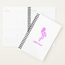 Personalizado texto neón color rosa flamingo logot