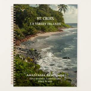 Agenda PERSONALIZADO tropical de las Islas Vírgenes de l