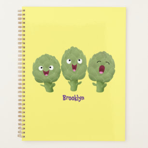 Agenda Personalizado vegetal de alcachofas de canto lindo