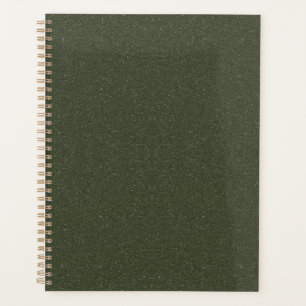 Agenda Personalizado verde de Moss texturizado planeador