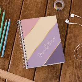 Agenda Personalizado Violet Purple Rubor Bandas de arte d