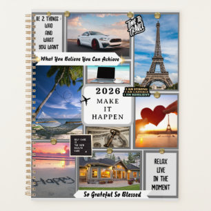 Agenda personalizado Vision Dream Board 2026 Objetivo dia