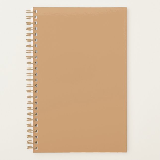 Agenda Personalizado Warm Sand Weekly Planner (Anverso)