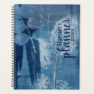 Agenda Personalizar azul abstracto moderno