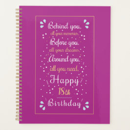 Agenda Personalizar con cumpleaños de edad editable