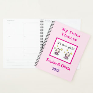 Agenda Personalizar con foto, Chicas gemelos personalizad