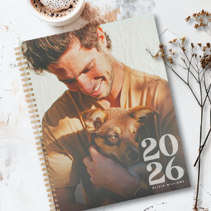 Agenda Personalizar moderno Su Foto 2026 Superposición