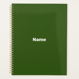 Agenda personalizar, personalizarlo con nombre, verde del