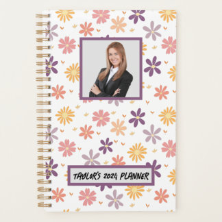 Agenda personalizar Útil Cute Floral Semanal Mensual