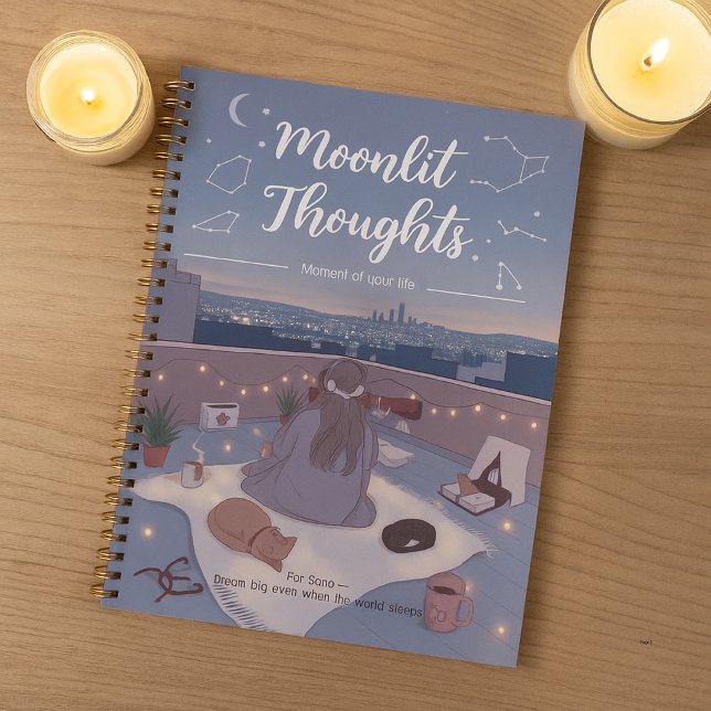 Agenda Personalize Stargazing Moonlit Cute Back to School (Subido por el creador)