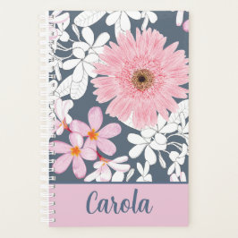 Agenda Personalized Blush Floral Planner