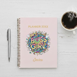 Agenda Personalized Boss Girl Planner - Colorful
