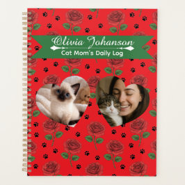 Agenda Personalized Cat Mom's Photo and Name 