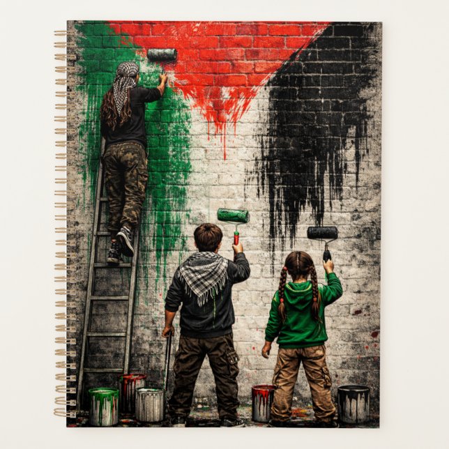 Agenda Personalized Children of Gaza Painting PS Flag  (Anverso)