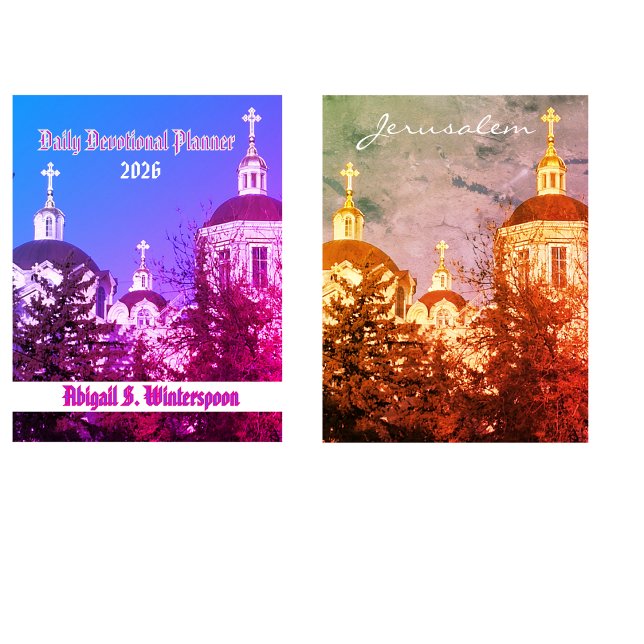 Agenda Personalized Christian Women Devotional Diary (Front and Back)